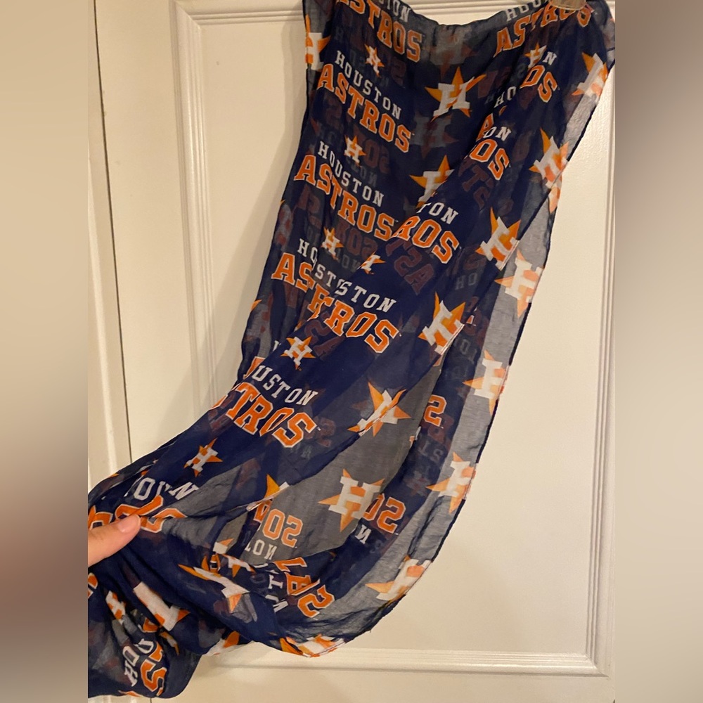 Houston Astros sheer infinity scarf. One size.